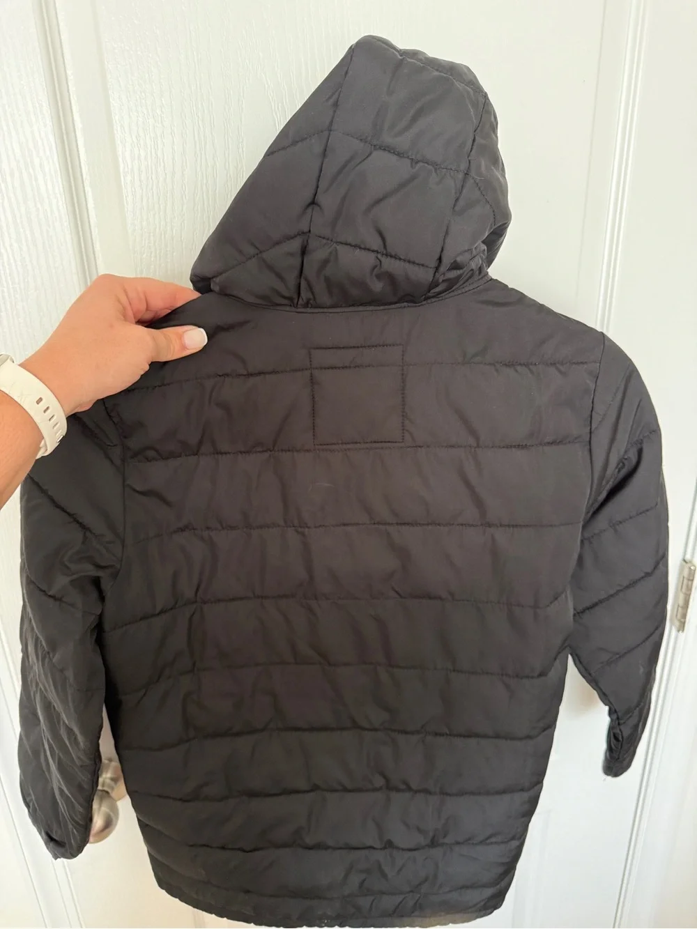Gap Kids Recycled Lightweight PrimaLoft® Puffer Jacket – Black – Size L